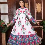 Hand Block Printed Dress, Yellow Colour Floral Print Dress, Indian Cotton Dress, Summer Women Dress, Long Women Dress, Gift For Her