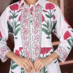 Hand Block Printed Dress, Yellow Colour Floral Print Dress, Indian Cotton Dress, Summer Women Dress, Long Women Dress, Gift For Her