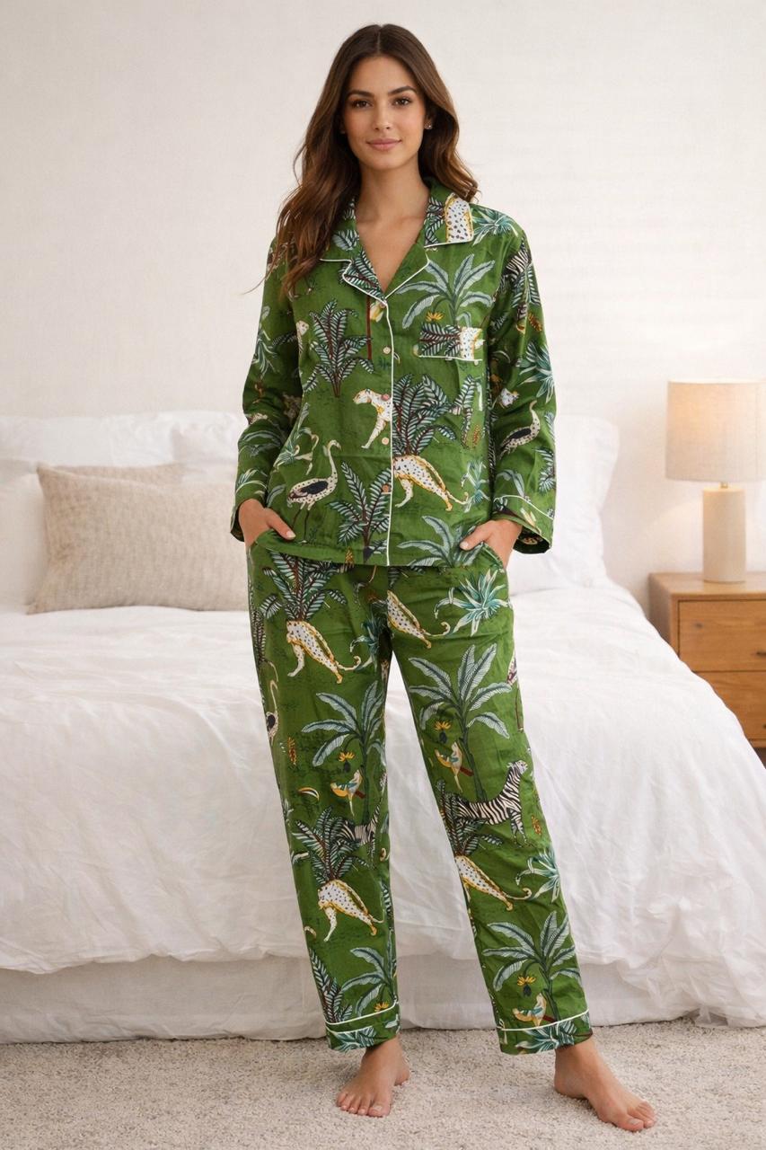 Green Christmas morning outfit