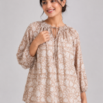 Hand Block Printed Cotton Summer Top Dress, Indian Printed Women's Top, Beautiful Summer Wear