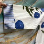 Hand Block Floral Printed Women Cotton Dress, Indian Handmade Cotton Long Dress