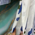 Hand Block Floral Printed Women Cotton Dress, Indian Handmade Cotton Long Dress