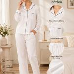 Handmade Cotton Summer Pj Set, Indian Solid Beach Wear, Cotton Pajama Set For Women's