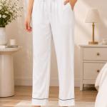 Handmade Cotton Summer Pj Set, Indian Solid Beach Wear, Cotton Pajama Set For Women's