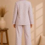 Floral Printed Women Cotton Pj set, Handmade Cotton Summer Comfart Pajama Set