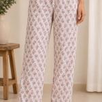 Floral Printed Women Cotton Pj set, Handmade Cotton Summer Comfart Pajama Set